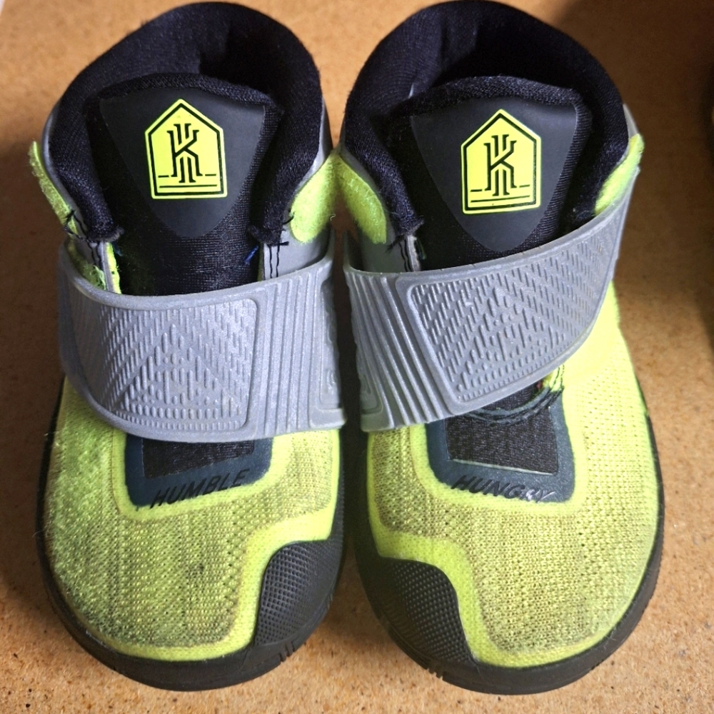 Nike Yellow and Gray Sneakers with Mid-Top Design